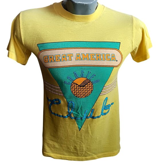 Sherry Other - Vintage Small Single Stitch T-shirt Great America Roller Coaster 80's Puff Print